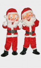 Big head Santa Claus mascots for rental