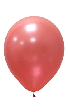 Pearlised Latex Color Balloons - Red