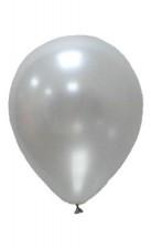 Pearlised Latex Color Balloons - Silver